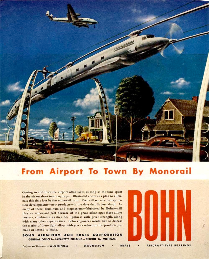 Illustration for article titled How We Imagined The Future Of Transportation Would Look In The 1940s